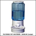 Filtered Pet Waterer - Large (Light Gray) (Nylon and PP Plastic)<br>Item number: 2000LW: Cats Bowls and Feeding Supplies Feeders 
