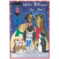Dog and Cat-Birthday Blues<br>Item number: B825: Cats Holiday Merchandise 