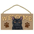 Wood Welcome Signs - 5" x 10" (Cats): Cats For the Home Decorative Items 