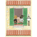 Dog and Cat-La Villa Note Cards<br>Item number: N992B: Cats Gift Products 