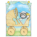Pet Announcements Cat v.1<br>Item number: AN510B: Cats Gift Products Greeting Cards 