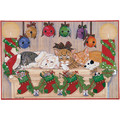 Cat Mantlepieces<br>Item number: C452: Cats Holiday Merchandise Holiday Greeting Cards 