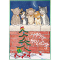 Cats - Meow Mates<br>Item number: C457: Cats Holiday Merchandise Holiday Greeting Cards 
