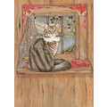 Cats-Maine Coon<br>Item number: C987: Cats Holiday Merchandise Holiday Greeting Cards 