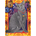 Cats - Russian Blue<br>Item number: C493: Cats Holiday Merchandise Holiday Greeting Cards 