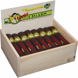 24 Cigars in a Slide Top Wood Box