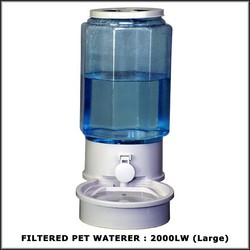 Filtered Pet Waterer - Large (Light Gray) (Nylon and PP Plastic)