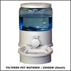 Filtered Pet Waterer - Small (Light Gray) (Nylon and PP Plastic)