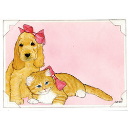 Dog and Cat Note Cards