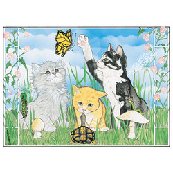 Cats-Springtime Kitties Note Cards