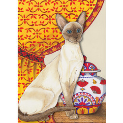 Cats-Siamese Note Cards