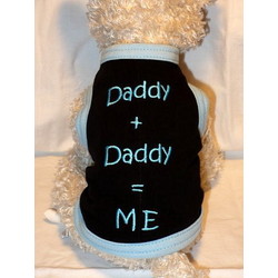 DADDY + DADDY = ME Pride Dog/Cat T-Shirt or Muscle Tank