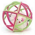 Boinky Kitty Ball - Pink and Green (Synthetic Rubber)<br>Item number: BK3: Cats