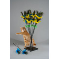 The PURRfect Peacock Feather Cat Toy<br>Item number: H: Cats