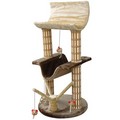 MULTI-LEVEL LOUNGER W/TREEPOST<br>Item number: CATF5: Cats Toys and Playthings Scratching Mats/Posts 