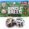 Catnip Jungle Balls 2pk: Cats Toys and Playthings Catnip 