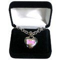 Sterling Silver Baby Heart Bone Necklace - Pink: Dogs Accessories Jewelry 