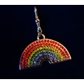 LARGE RAINBOW CRYSTAL DANGLE CHARM<br>Item number: JR-006: Dogs Accessories Collar Charms 