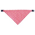Red Check: Dogs Accessories Bandanas 