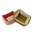 Polka Dot Snuggle Beds - 19" x 16": Dogs Beds and Crates Fabric Beds and Blankets 
