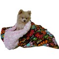 Snuggle Pup 3 'n 1 - Pink Curly: Dogs Beds and Crates Fabric Beds and Blankets 