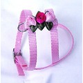 Embellished Rosettes Harness: Dogs Collars and Leads Fabric 