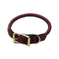Rolled Standard Collar - (Leather): Dogs Collars and Leads Leather 