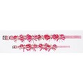 Embellished Pink Loop Bows Leash: Dogs Collars and Leads Fabric 