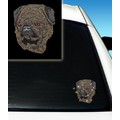 Pug Rhinestone Car Decal<br>Item number: DD-2054: Dogs Gift Products 