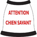 Attention Chien Savant Dog T-Shirt: Dogs Pet Apparel 