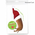 Consumer Friendly 10-pack - Dachshund Santa Hat Sniff<br>Item number: DS3-23XMAS: Dogs Gift Products 