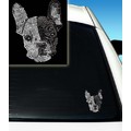 French Bull Dog Rhinestone Car Decal<br>Item number: DD-2055: Dogs Products for Humans 