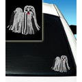 Maltese 2 Rhinestone Car Decal<br>Item number: DD-2065: Dogs For the Home 