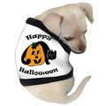Happy Halloween Cat on Pumpkin Dog Tank: Dogs Holiday Merchandise 