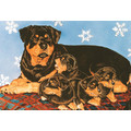 Rottweiler Family<br>Item number: C906: Dogs Holiday Merchandise 