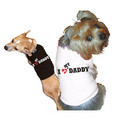 Doggie Tee - I (Heart) My Daddy: Dogs Holiday Merchandise 