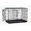 Black Great Crate w/  Divider Panel: Dogs Travel Gear 
