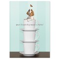 Thank You Card<br>Item number: DS2-02THANKS/FRIENDSHIP: Dogs Gift Products 