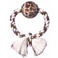 Jungle Ring w/Jungle Tennis Ball 9" - 3 Pack<br>Item number: 54016: Dogs Toys and Playthings Rope Toys 