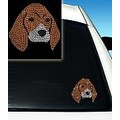 Beagle Rhinestone Car Decal<br>Item number: DD-2057: Dogs For the Home Decorative Items 