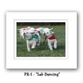 "Lab Dancing" Double Matted Prints 8x10<br>Item number: PR-1: Dogs For the Home Decorative Items 
