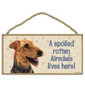 A Spoiled Rotten... Breed Specific Signs - 5" x 10": Dogs For the Home Decorative Items 