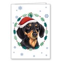 Dog Holiday / Christmas Cards 5" x 7" - (Breeds Dachshund-Pug): Dogs Gift Products Greeting Cards 