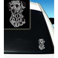 Dalmation Rhinestone Car Decal<br>Item number: DD-2051: Dogs Gift Products Novelty Items 