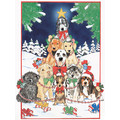 0' Christmas Tree<br>Item number: C442: Dogs Gift Products Greeting Cards 