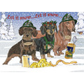 Dachshund - Wiener Wonderland<br>Item number: C526: Dogs Gift Products Greeting Cards 