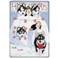 Siberian Huskies<br>Item number: C818: Dogs Gift Products Greeting Cards 