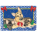 German Shepherds<br>Item number: C824: Dogs Gift Products Greeting Cards 
