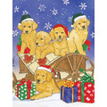 Golden Sleighride<br>Item number: C900: Dogs Gift Products Greeting Cards 