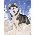 Siberian Husky<br>Item number: C927: Dogs Gift Products Greeting Cards 